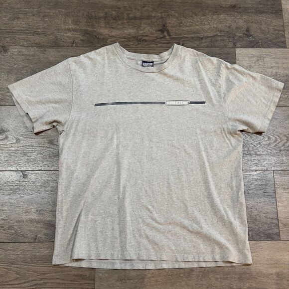 Vintage 90s Structure Grey Short Sleeve T-Shirt Single Stitch Made in USA Men XL - Picture 1 of 7